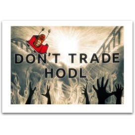 DON'T TRADE, HODL (obraz)